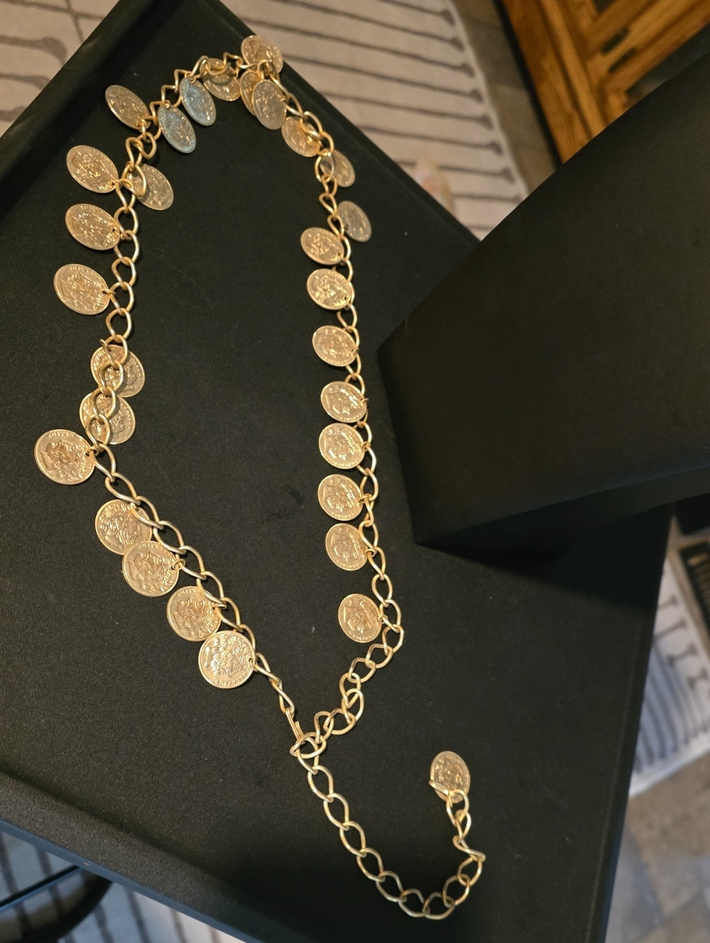 Gold Coin Charm Chain Belt for Women